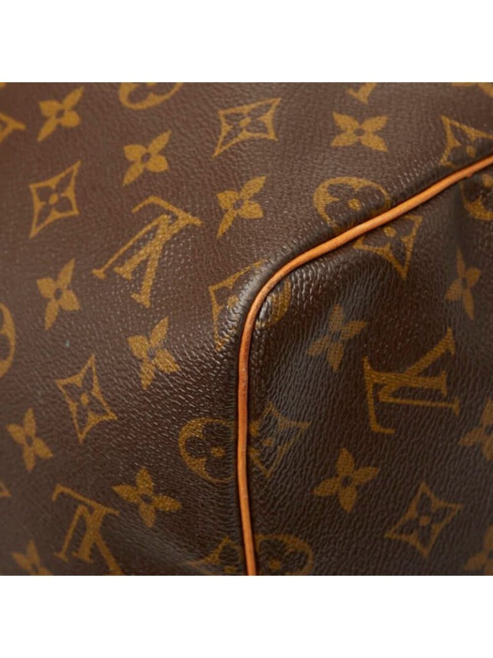 Louis Vuitton Monogram Keepall 55 Boston Bag Brown Leather - Picture 7 of 10
